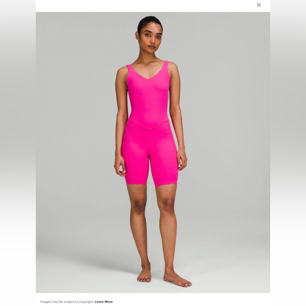 lululemon Align Bodysuit 8" - Sonic Pink